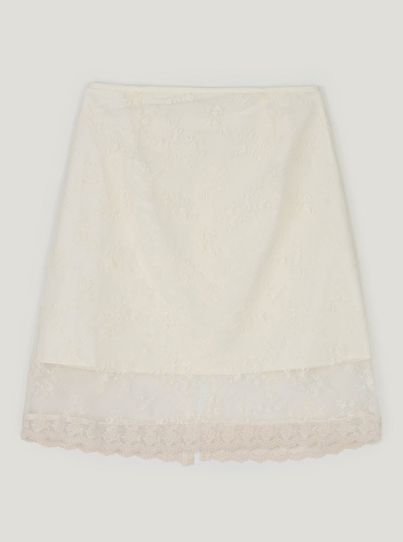 Ria lace midi skirt