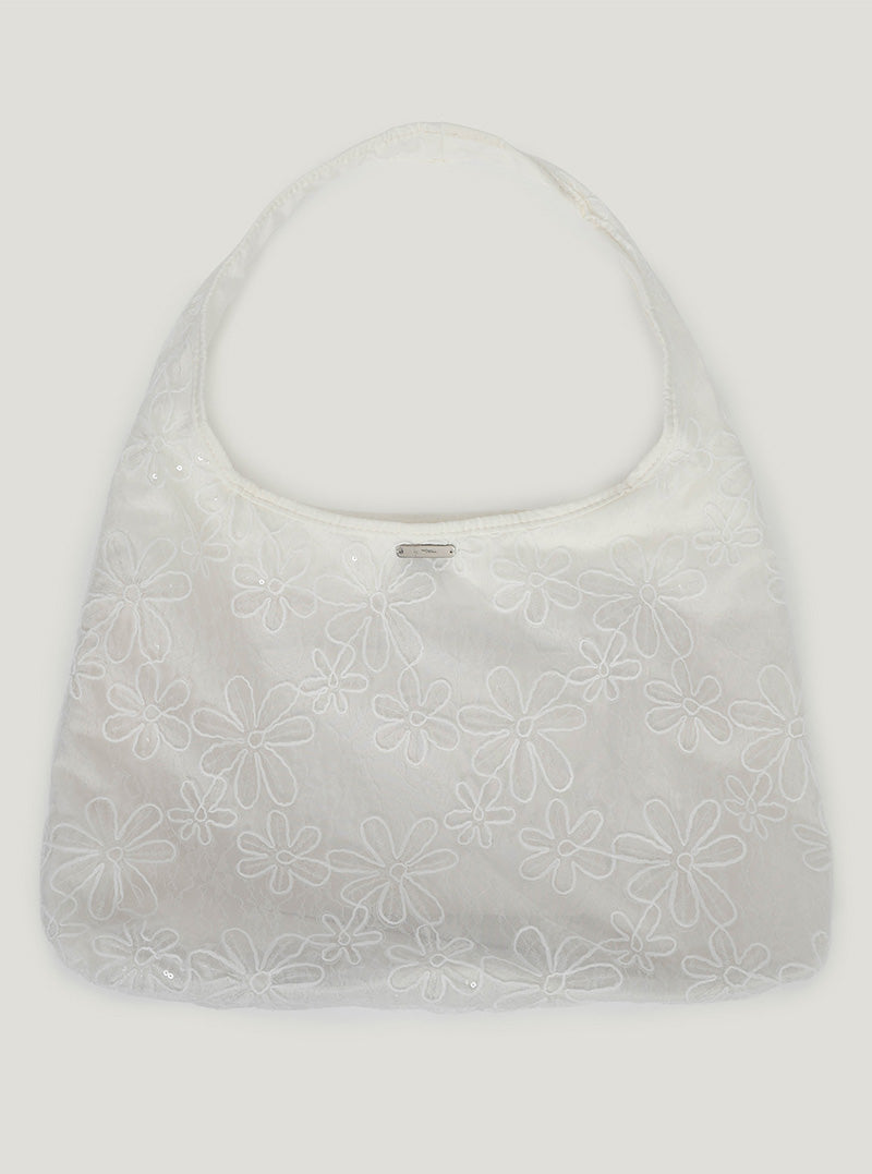 Koto beads flower shoulder bag