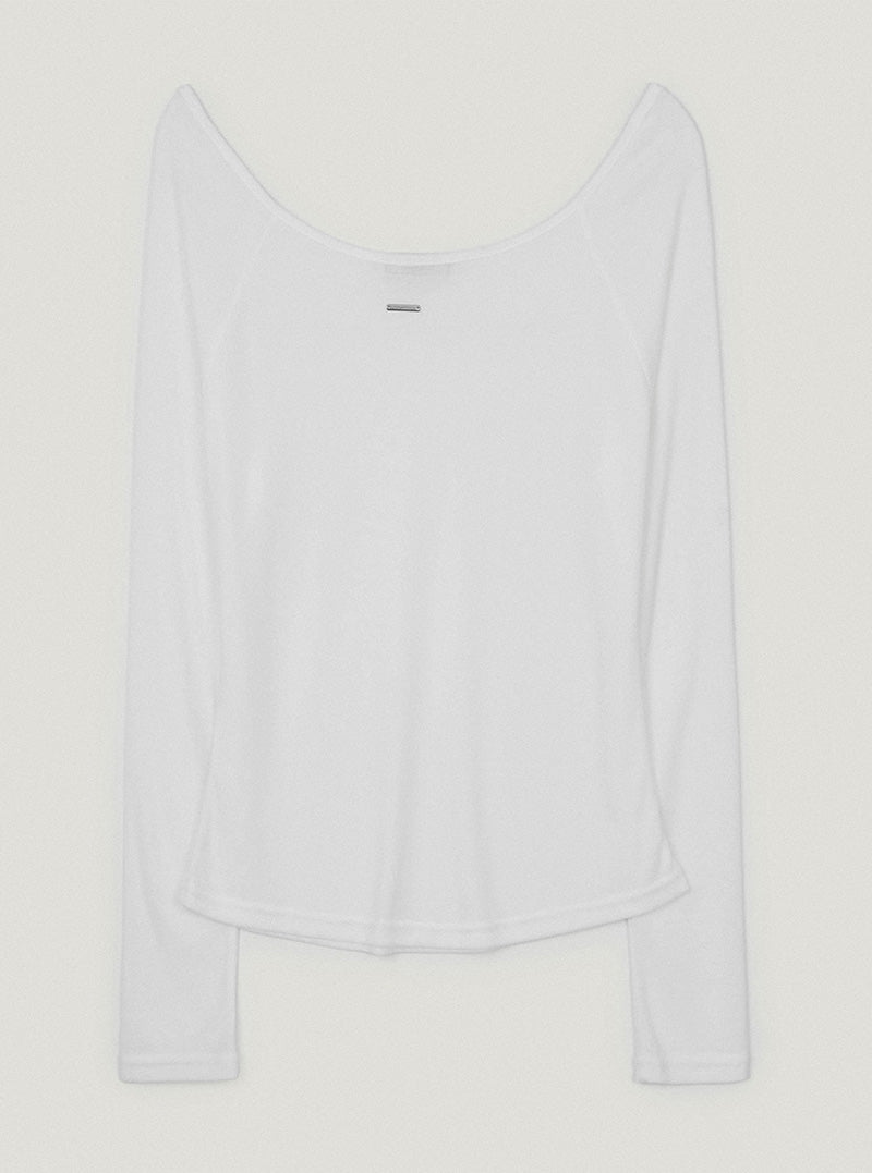 Fuin Tencel raglan long sleeve T-shirt