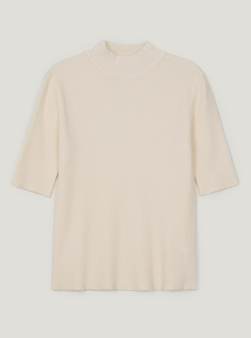 Mael half-neck ribbed knit