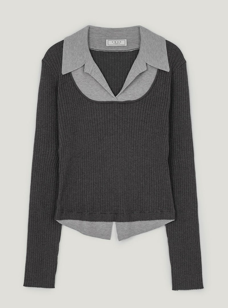 Bellut two-tone layered knit