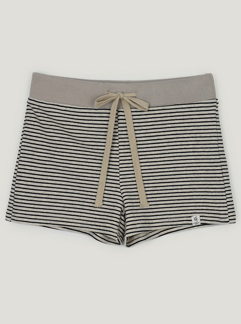Sench stripe banding short pants
