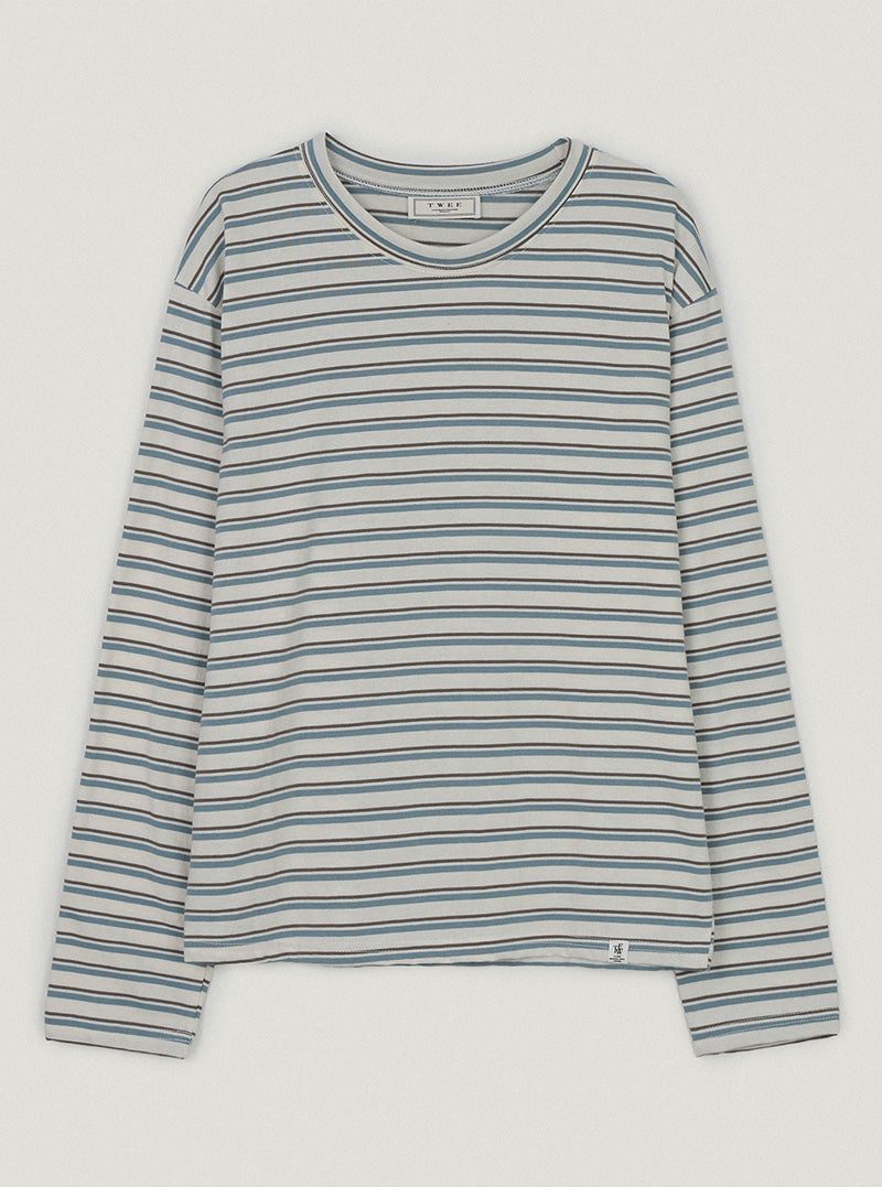 Tuders multi-stripe oversized long sleeve T-shirt