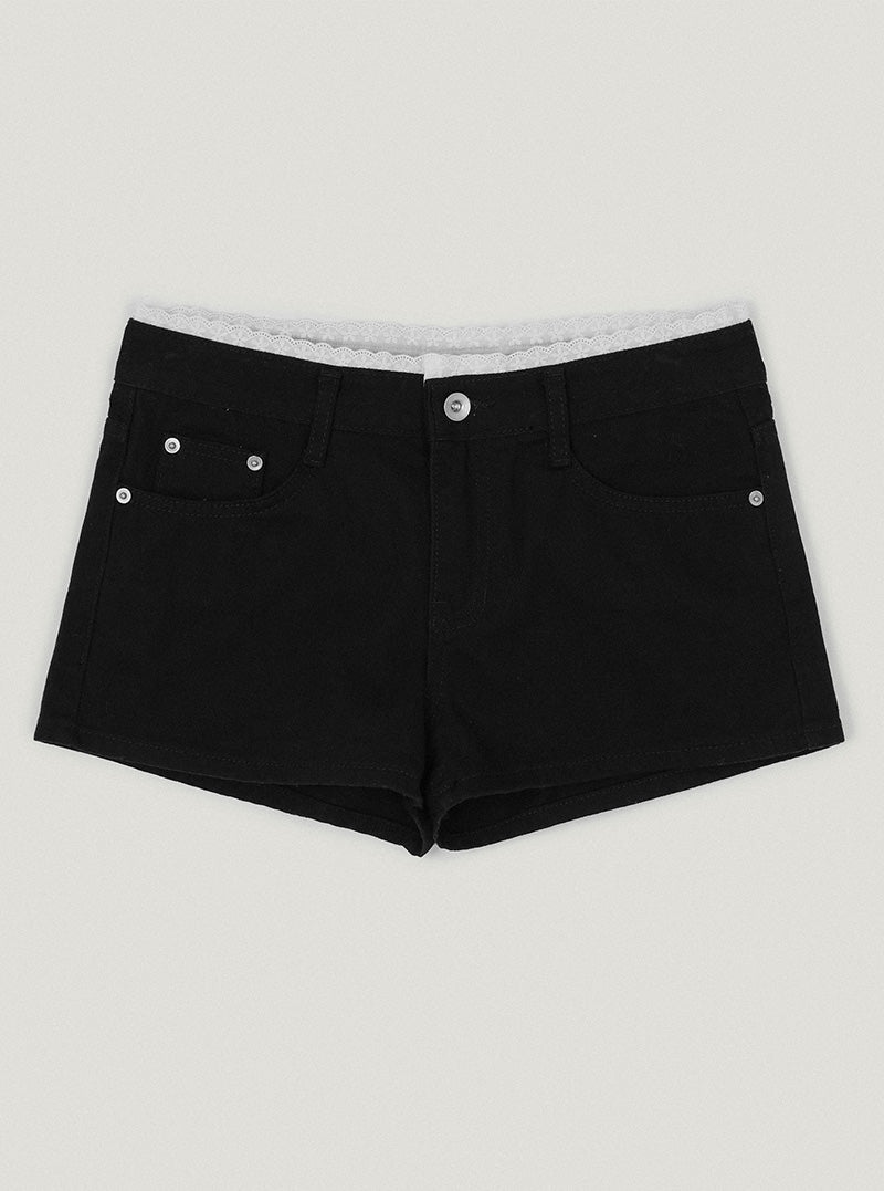 Newon lace cotton shorts