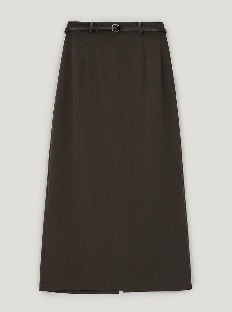 Eltin basic long skirt (belt set)