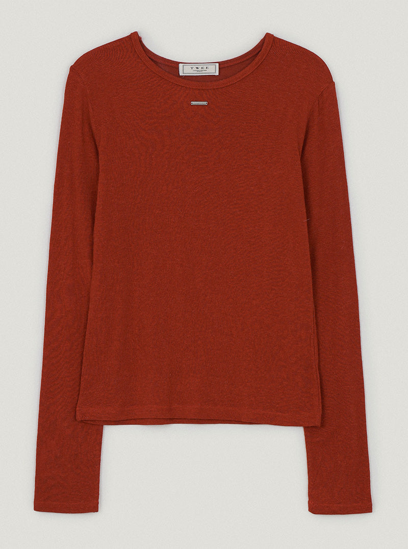 Purve round neck long sleeve T-shirt