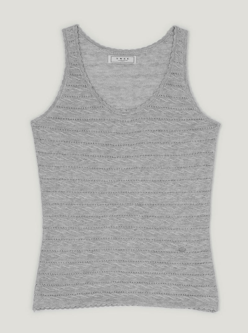 Cor pattern knit sleeveless
