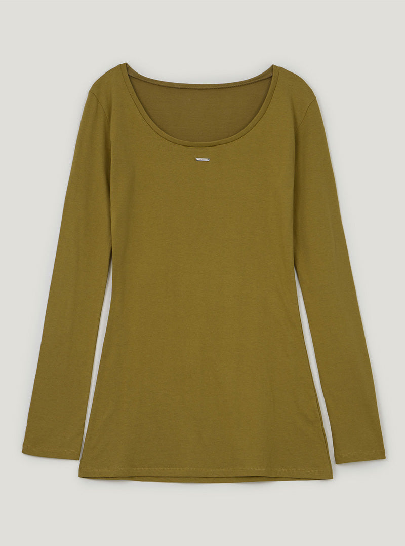 Obel U-neck long sleeve T-shirt