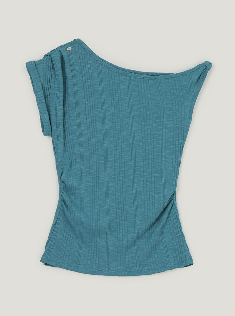 Rian twisted unbalanced short sleeve t-shirt