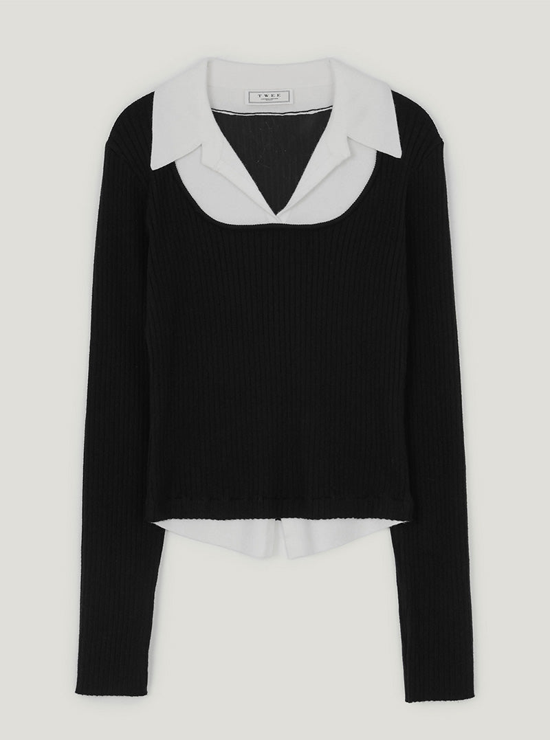 Bellut two-tone layered knit