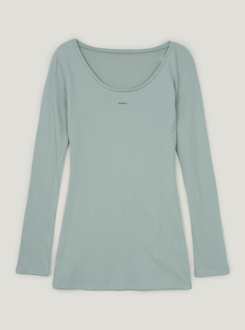 Obel U-neck long sleeve T-shirt