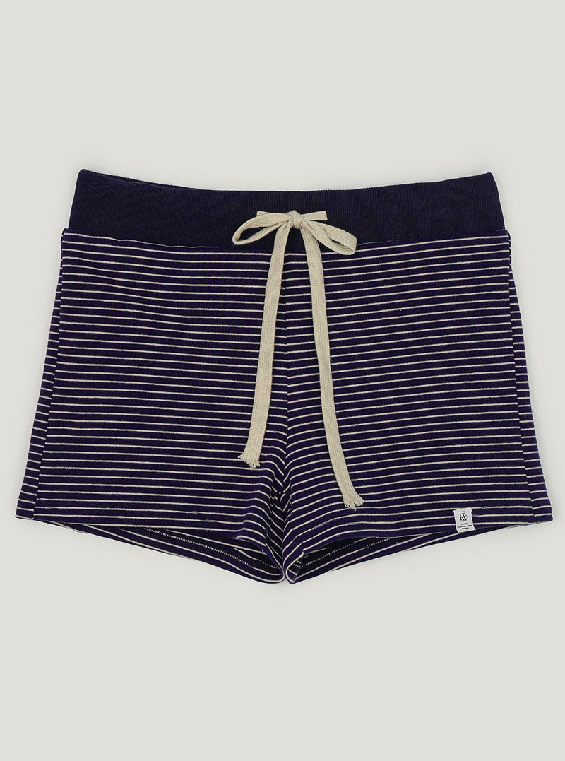 Sench stripe banding short pants