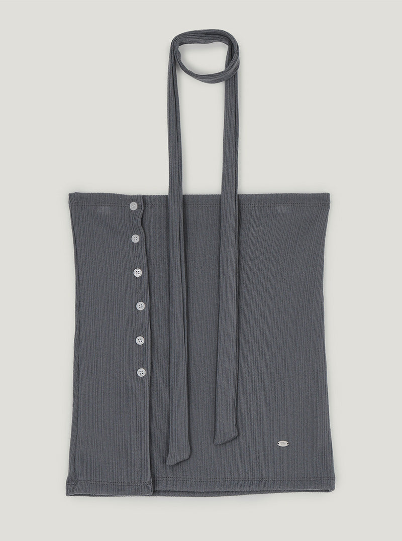 Tony ribbed button top (strap set)