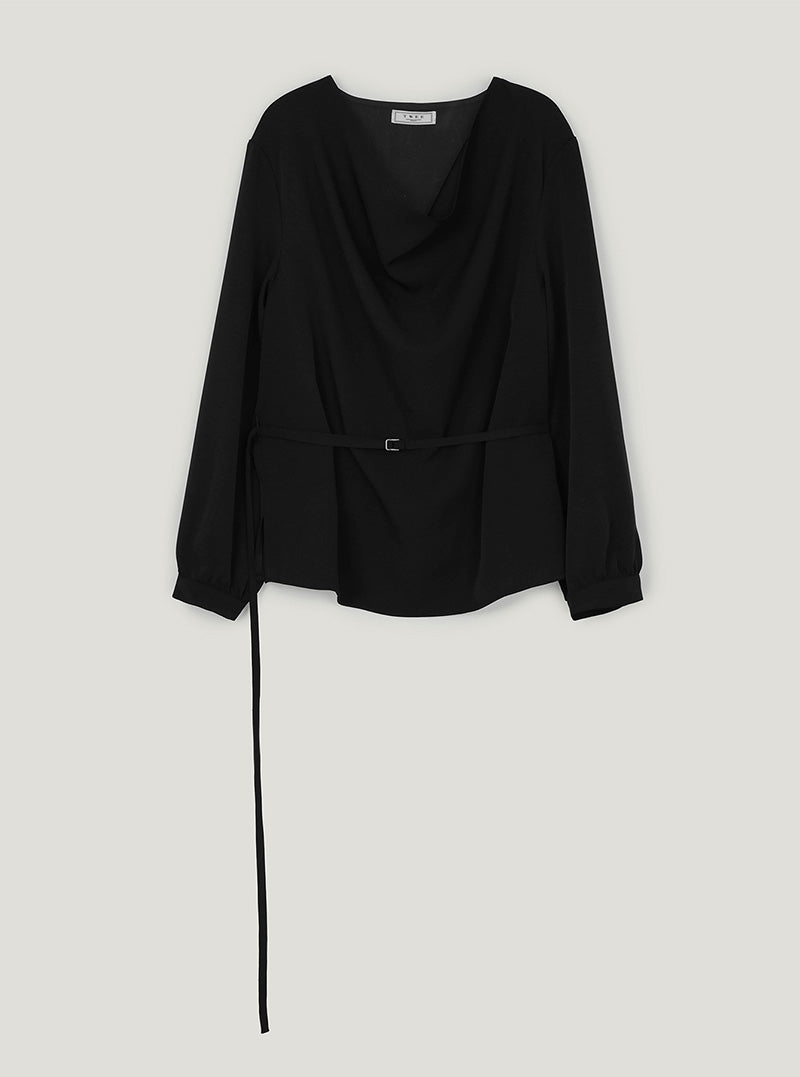 Spen turtleneck long sleeve blouse (strap set)