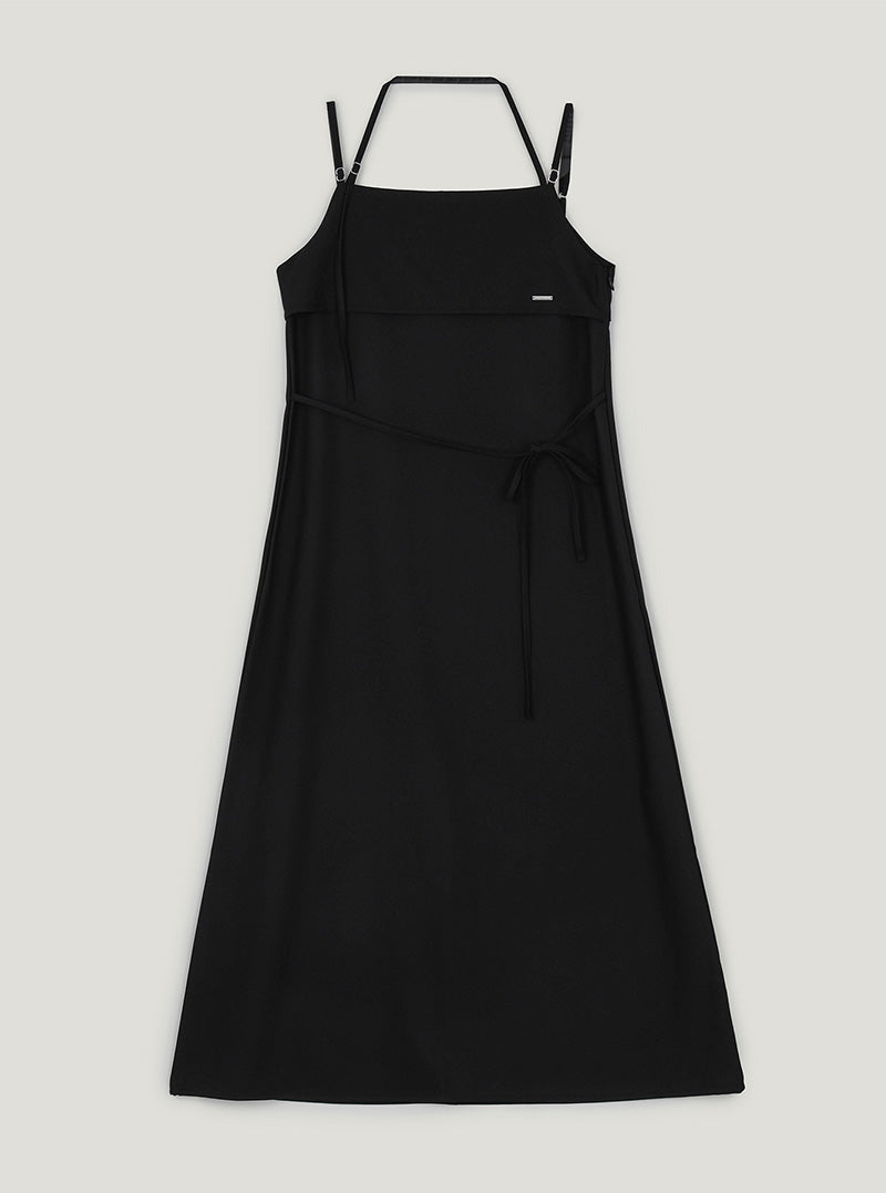 Joen halter strap double long dress