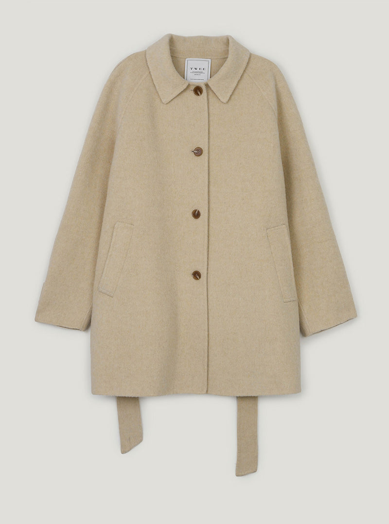 Jainer collar half handmade coat (strap set)
