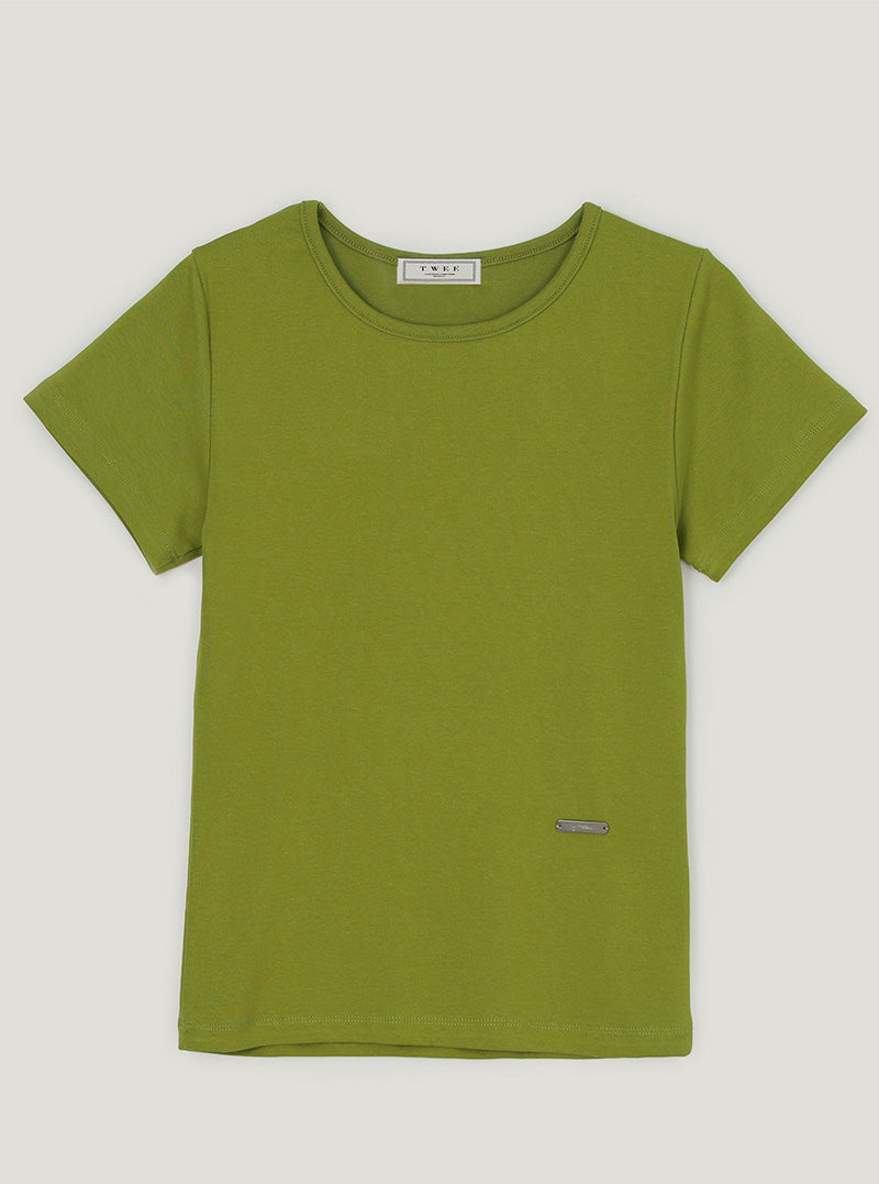 Rizle basic color short sleeve t-shirt