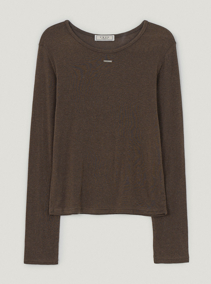 Purve round neck long sleeve T-shirt
