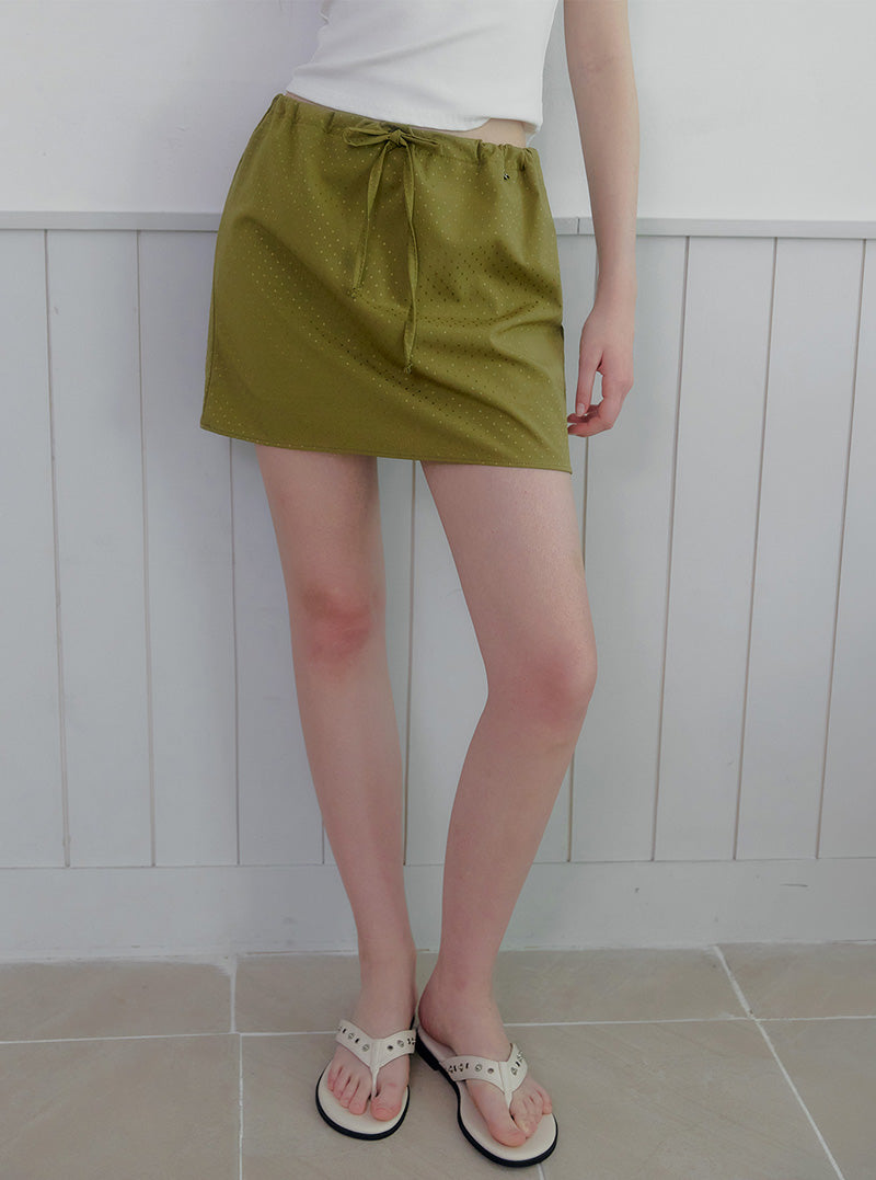 Benri dot mini skirt