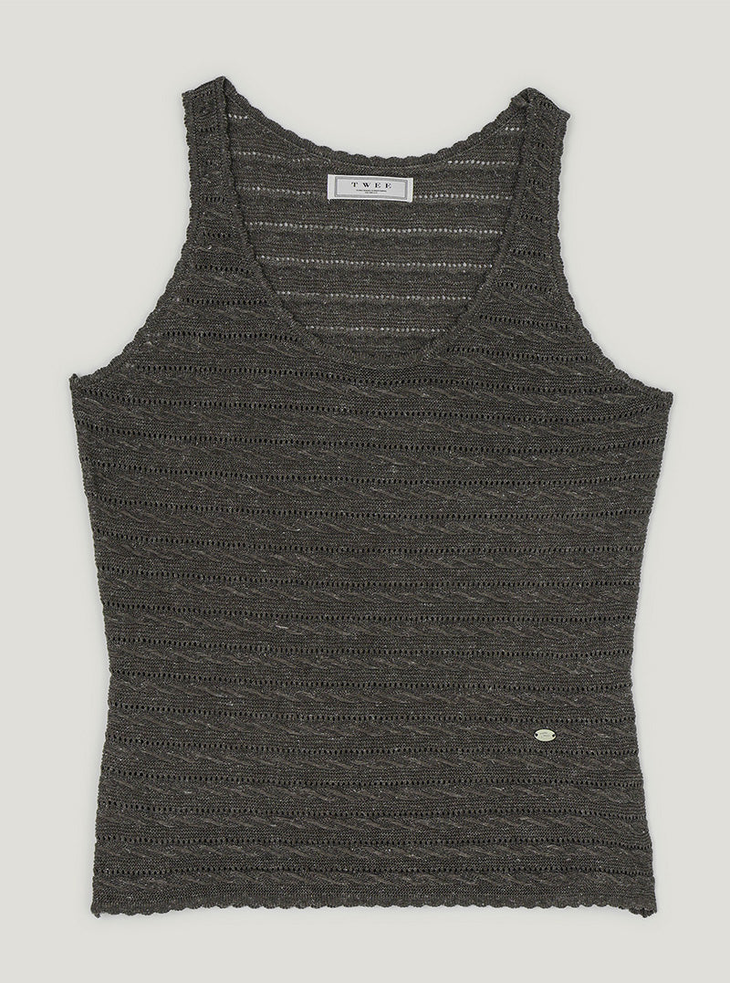 Cor pattern knit sleeveless
