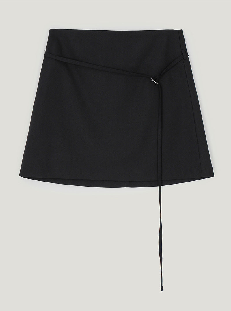 Elt basic belt mini skirt