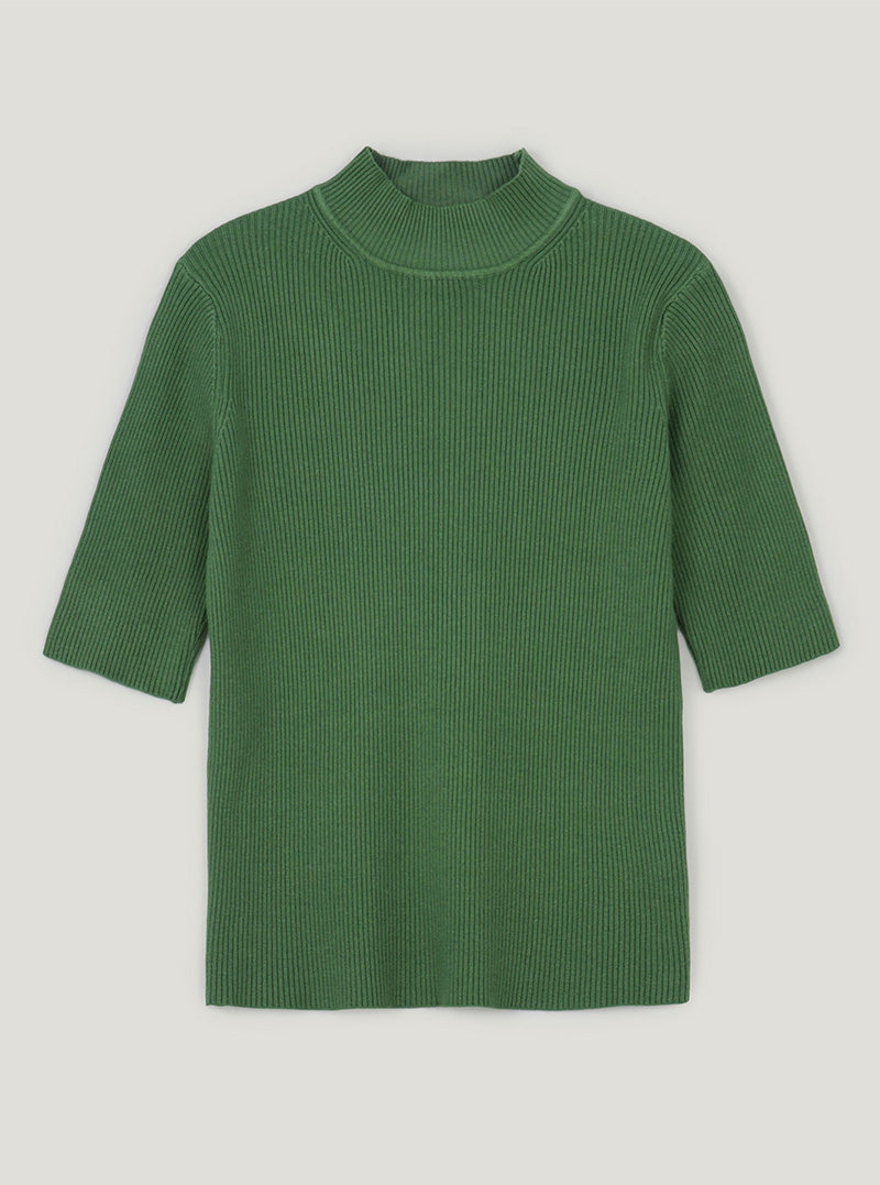 Mael half-neck ribbed knit