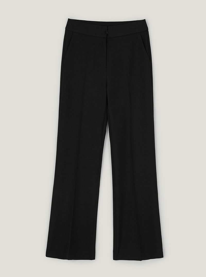 Hender hidden banding bootscut long slacks pants