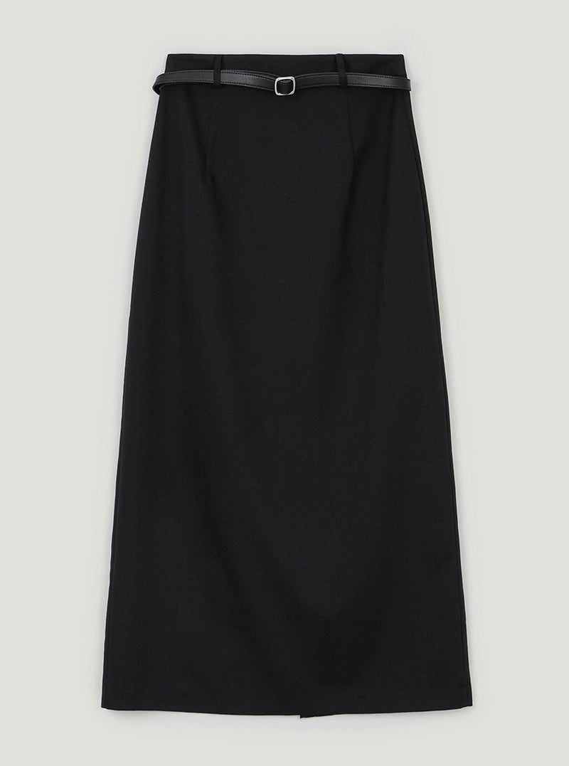 Eltin basic long skirt (belt set)