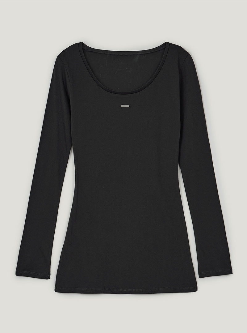 Obel U-neck long sleeve T-shirt