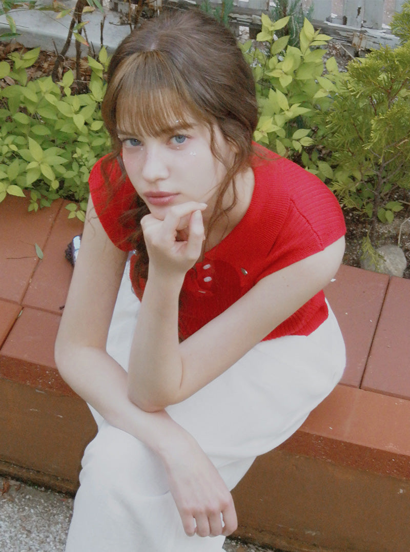 Berun collar sleeveless knit