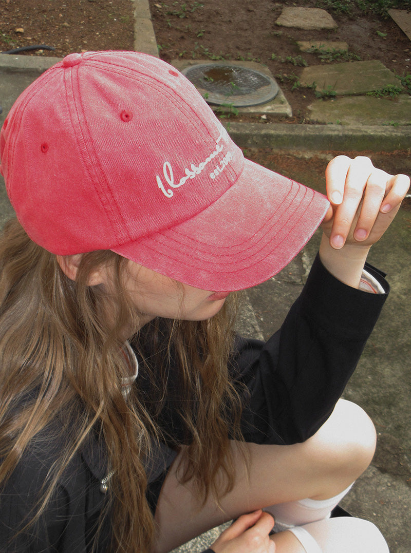 Hepin pigment lettering ball cap