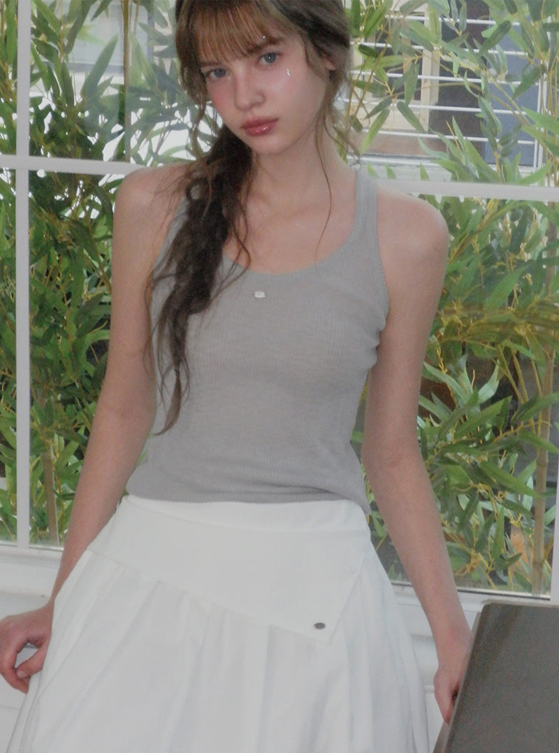 Bemoon wrap layered long skirt