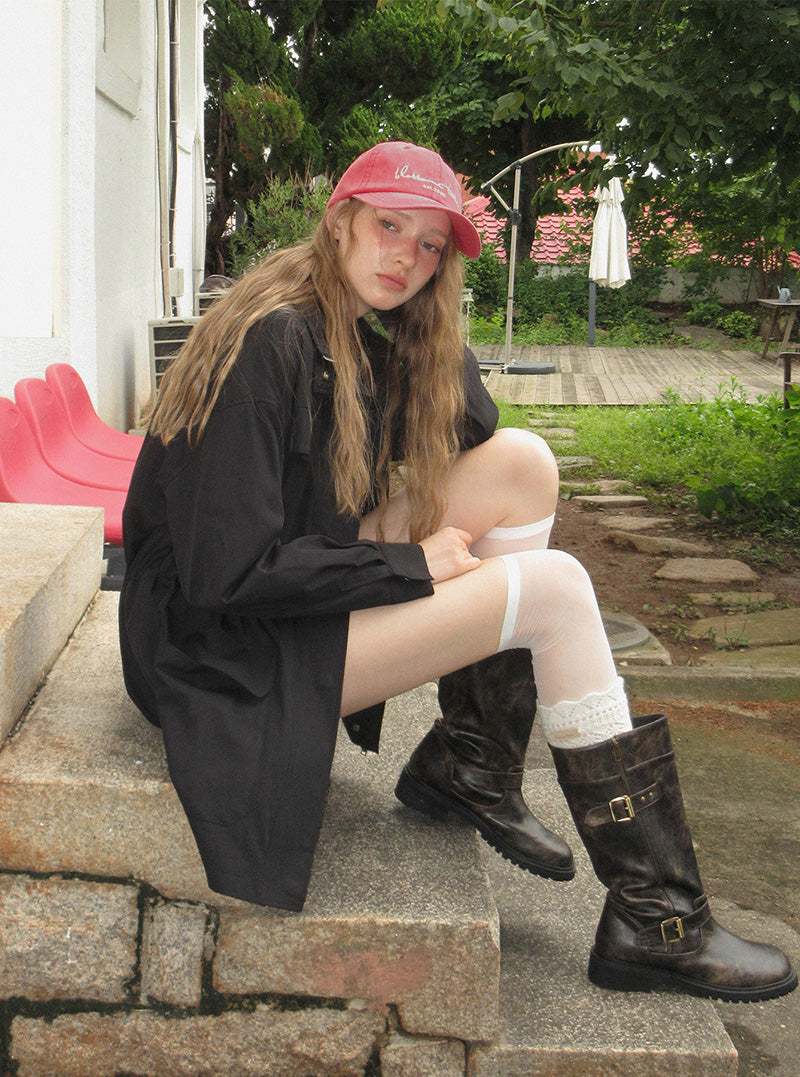 Hepin pigment lettering ball cap