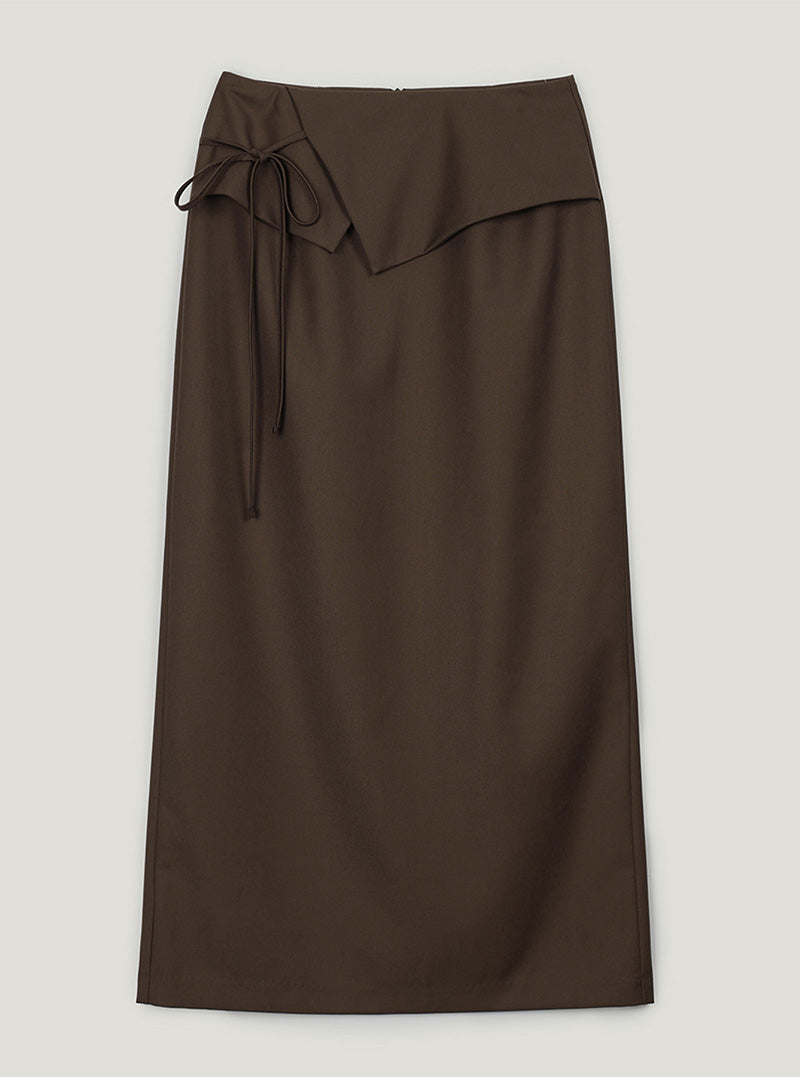 Renk layered strap maxi long skirt