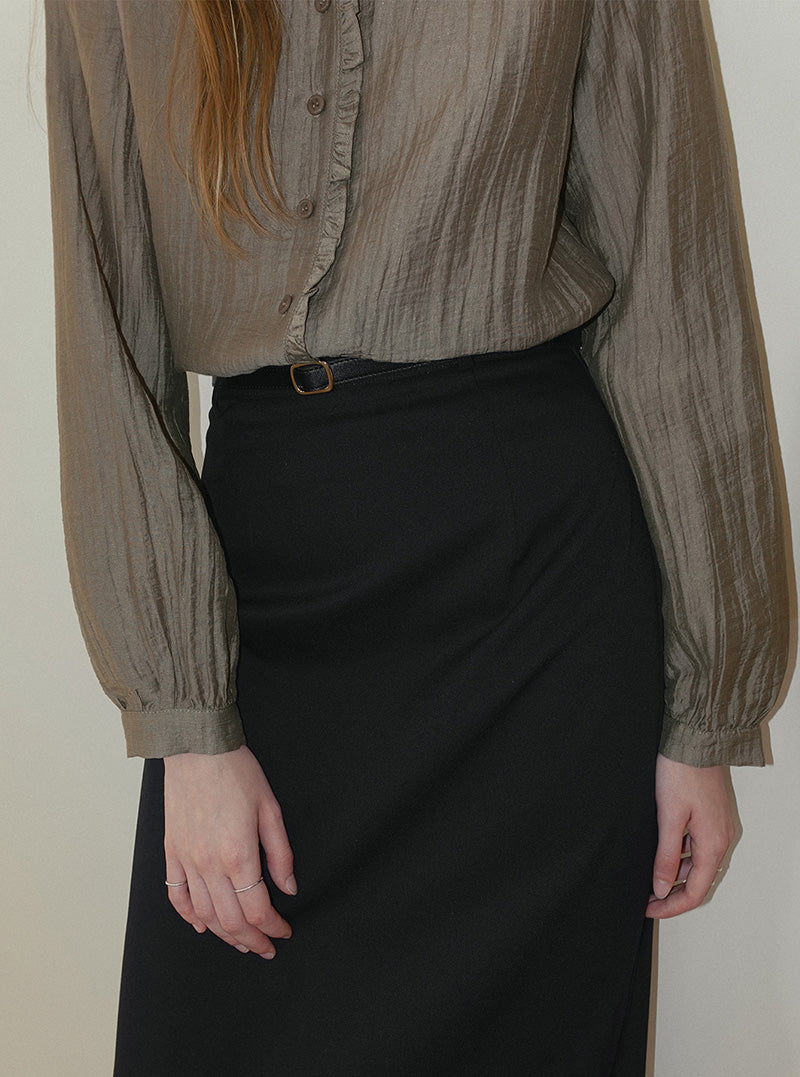 Eltin basic long skirt (belt set)