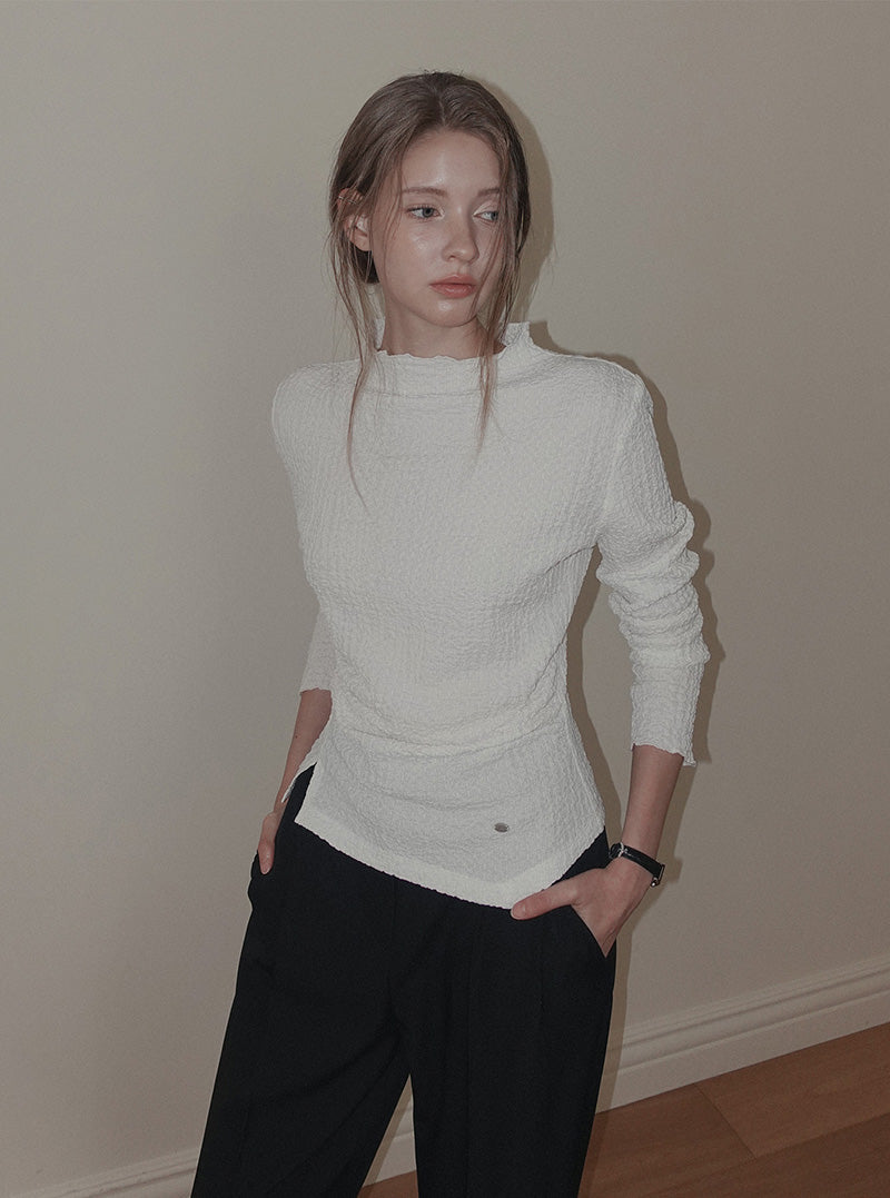 Hender hidden banding bootscut long slacks pants