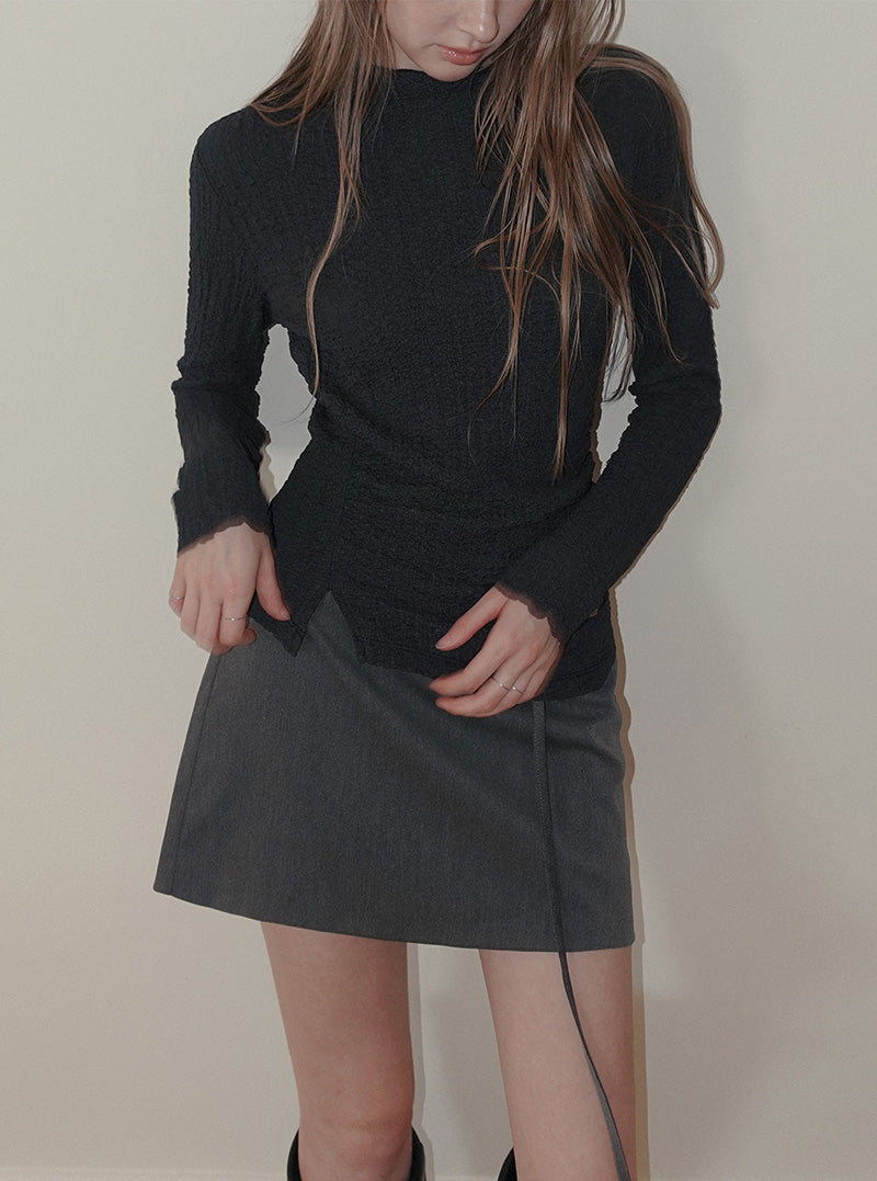 Elt basic belt mini skirt
