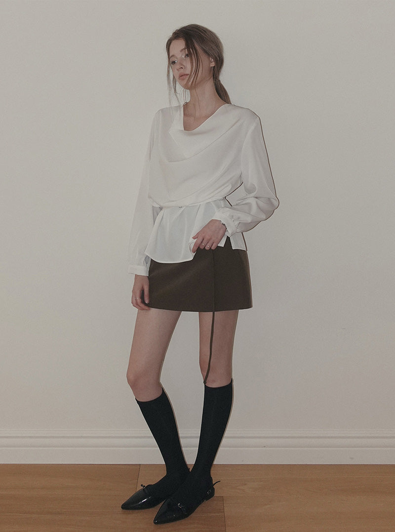 Elt basic belt mini skirt