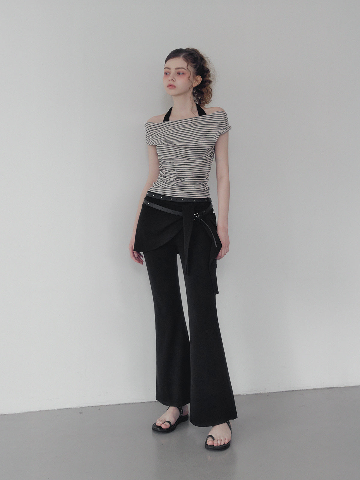 Nutz Layered Wrap Skirt Pants