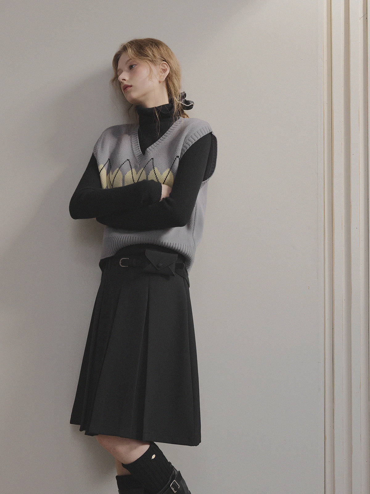 Sames Wholegarment Turtleneck Long Sleeve Knit