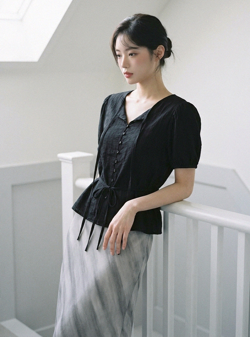 Riel gradient flare long skirt | View 3