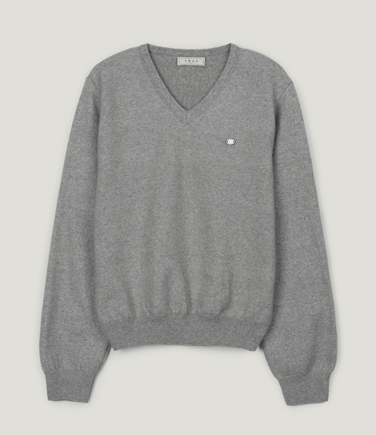 Lena Basic V-Neck Knit Top