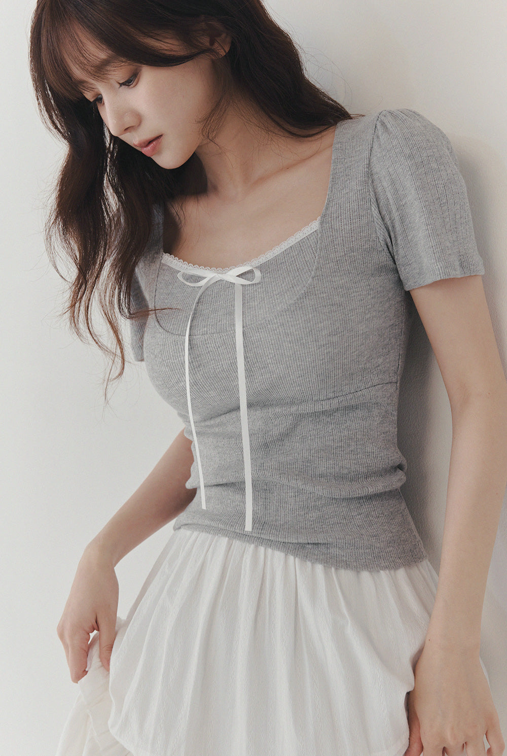 Lecheux Tie Lace Short-Sleeve T-Shirt