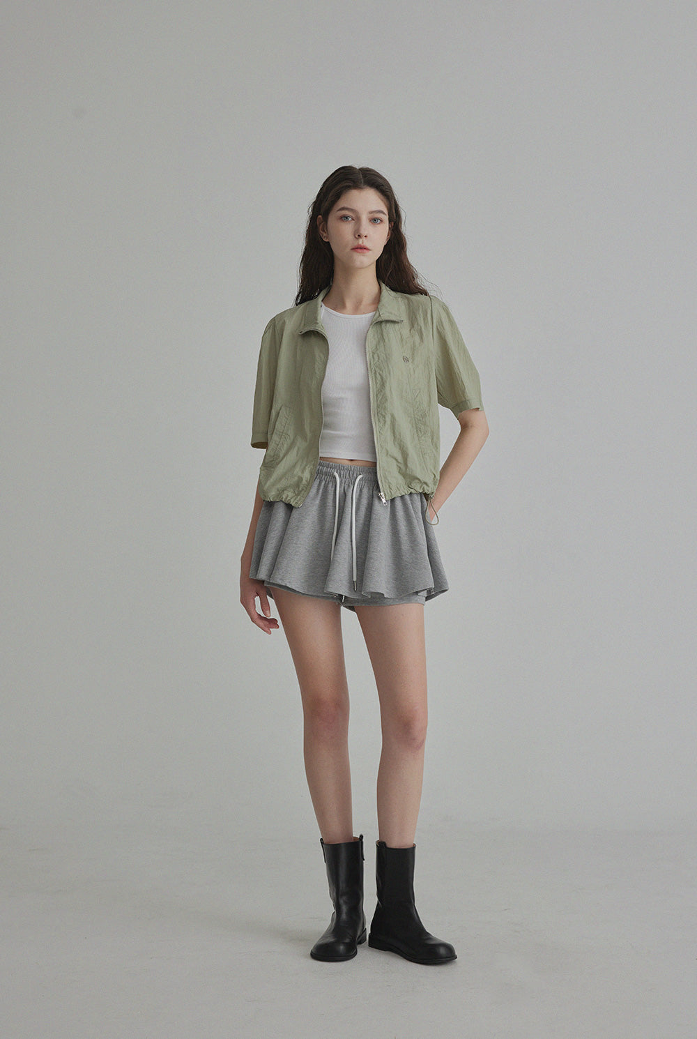 Rellin Layered Banding Skirt Pants