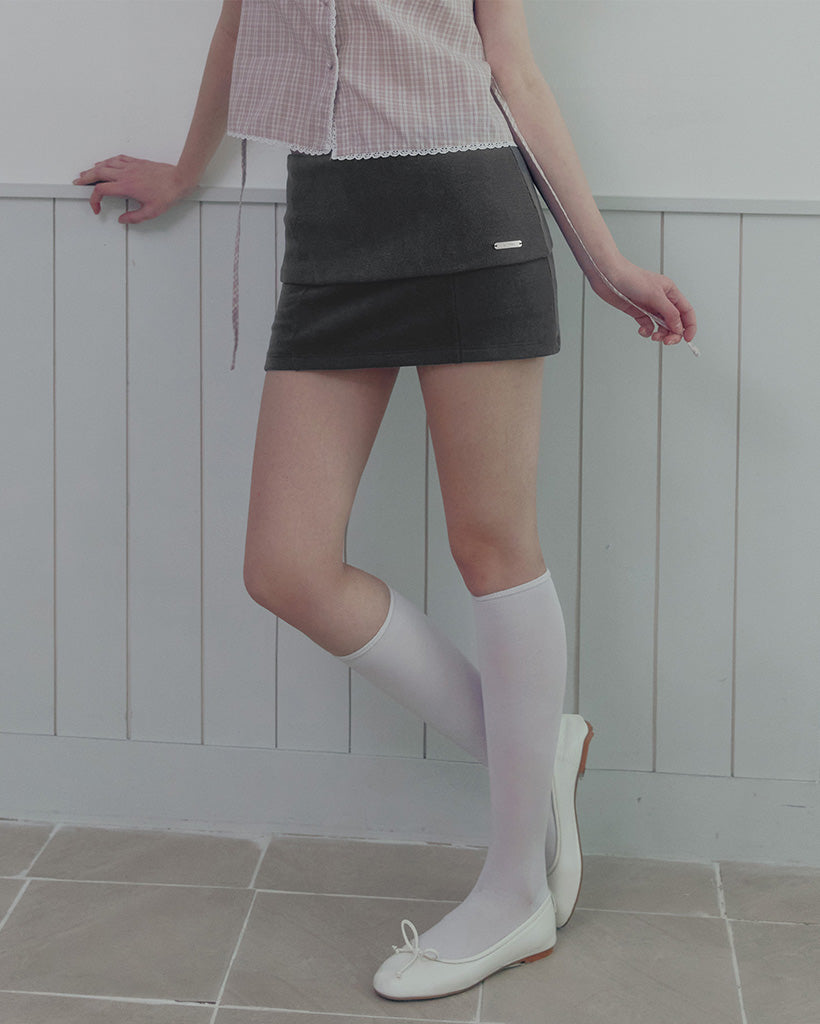 Bonir Folding Mini Skirt