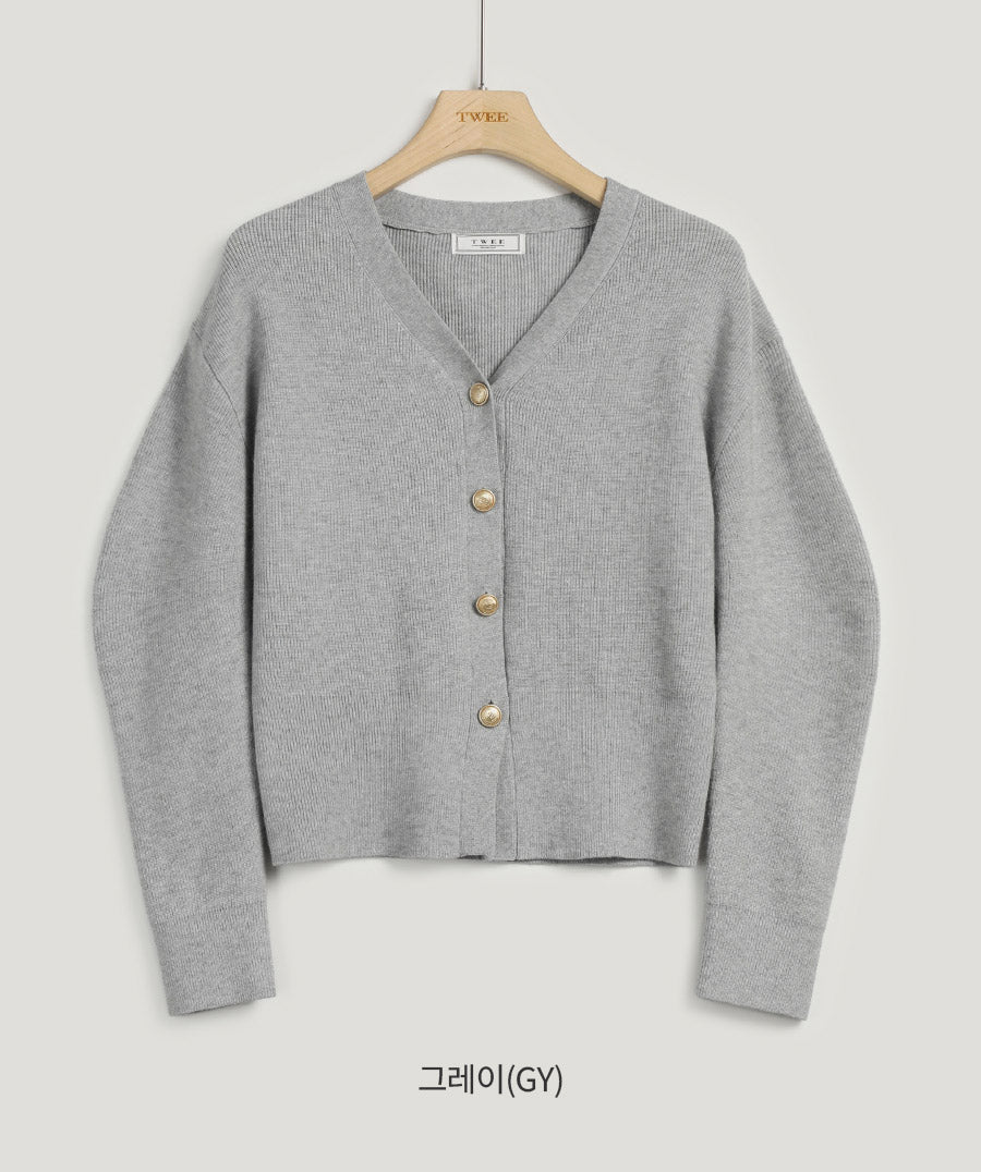 Virtue Puff V-Neck Cardigan