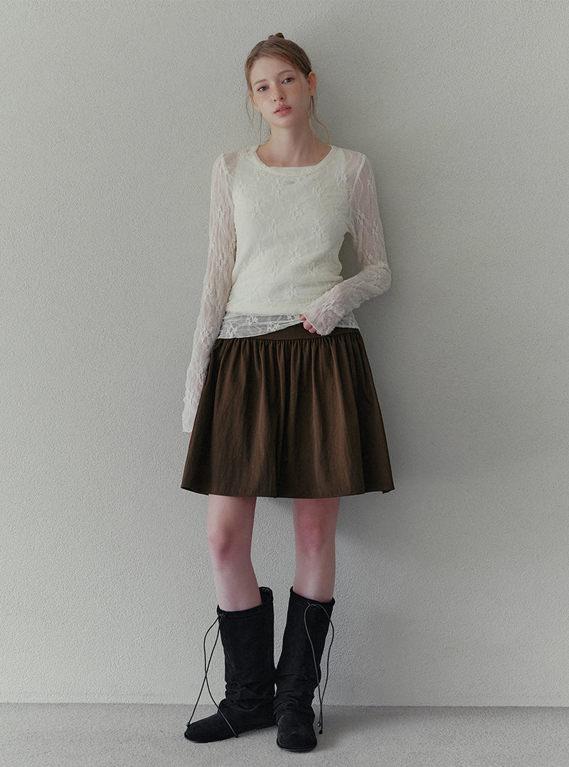 Loki lace see-through long sleeve T-shirt | View 4