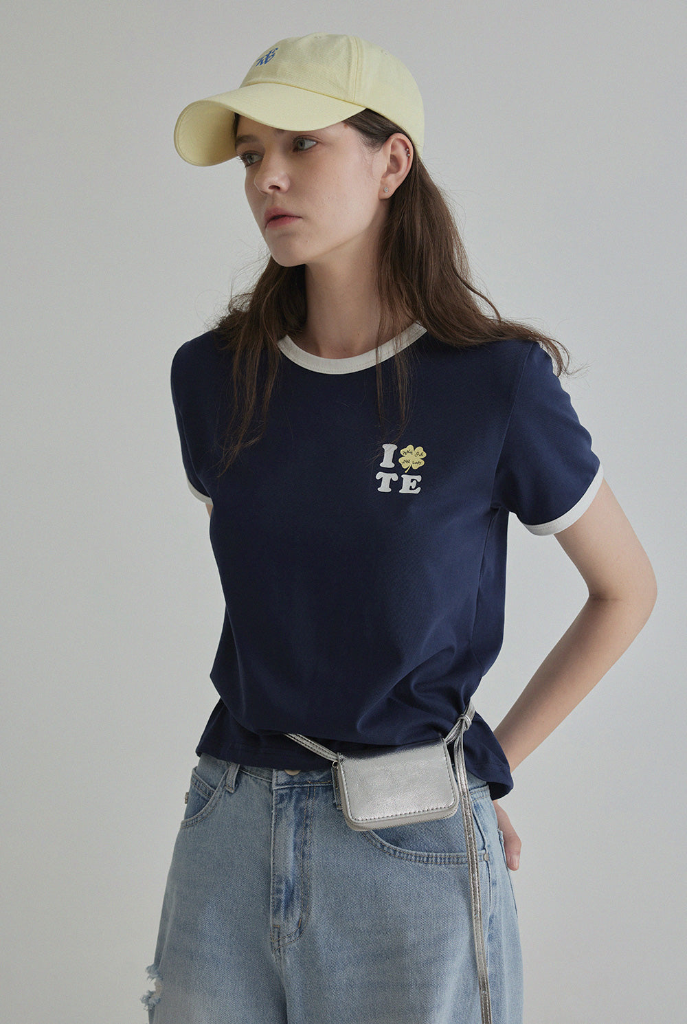 Clover Contrast Ringer T-Shirt