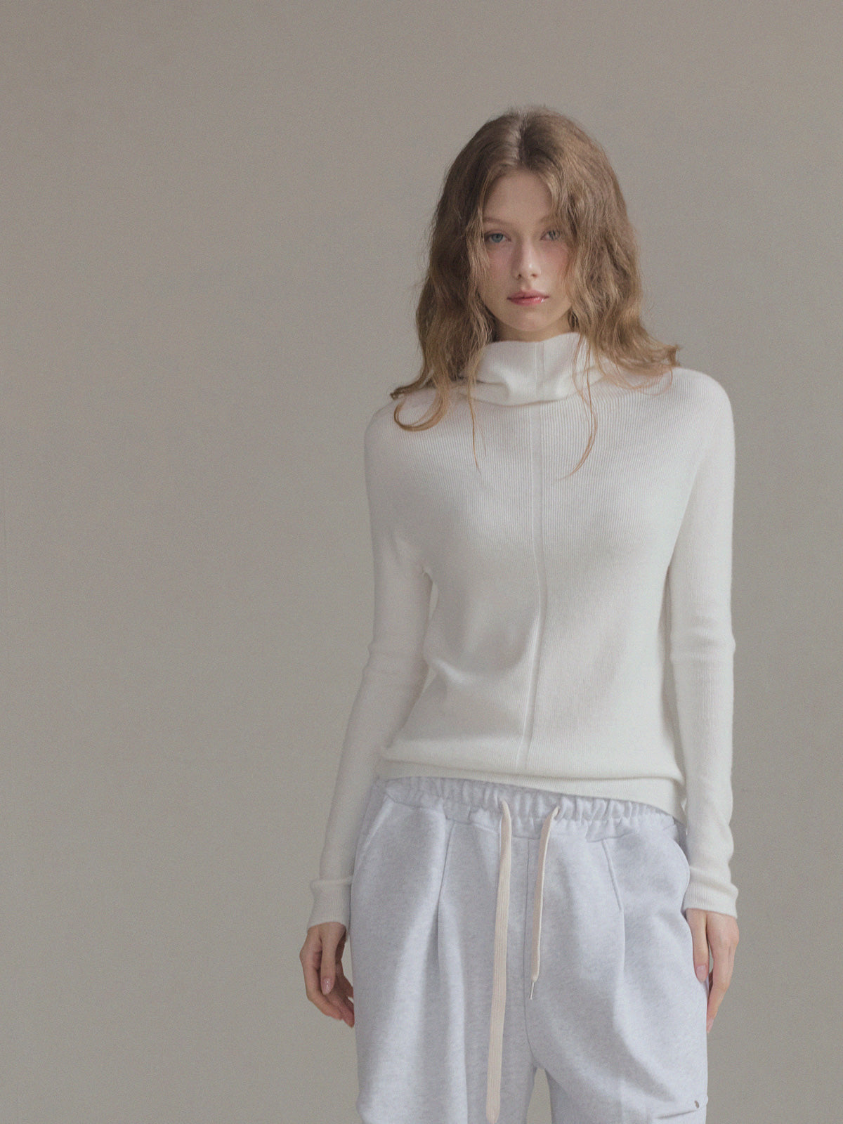Sames Wholegarment Turtleneck Long Sleeve Knit