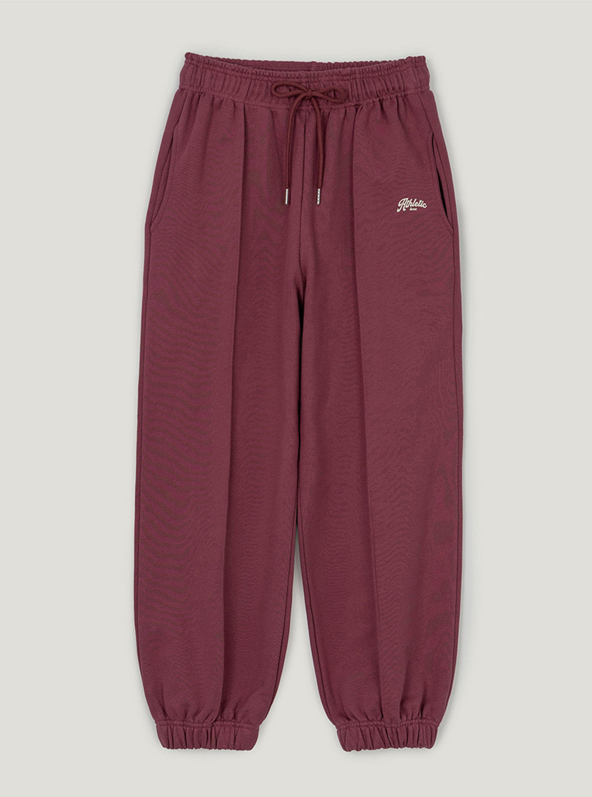Kerd pintuck banding long jogger pants | Wine cutout
